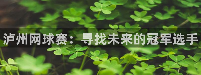泸州网球赛：寻找未来的冠军选手