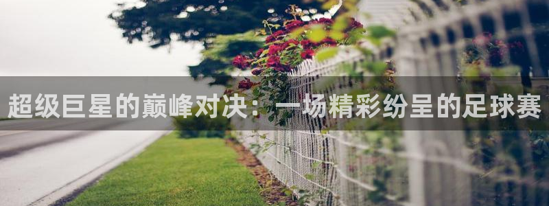 mk体育国际：超级巨星的巅峰对决：一场精彩纷呈的足球赛